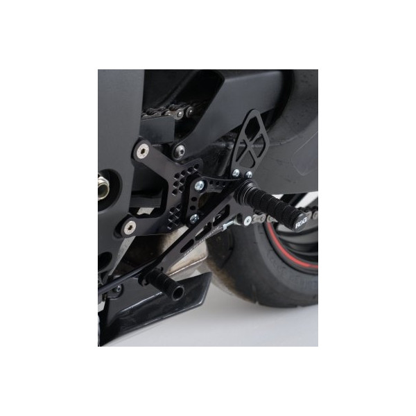 R&G Adjustable Rearsets for Kawasaki ZX6R '07- RACE SETUP